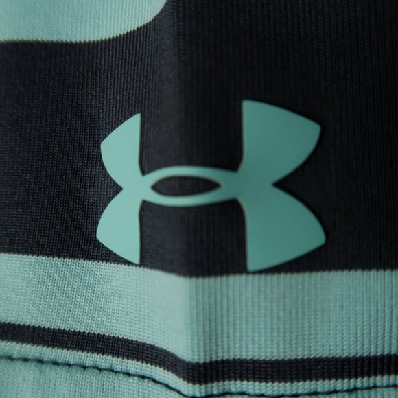 Under Armour HeatGear Blue Pelican Striped Polo (L) OMG! 😎 - Picture 1 of 9
